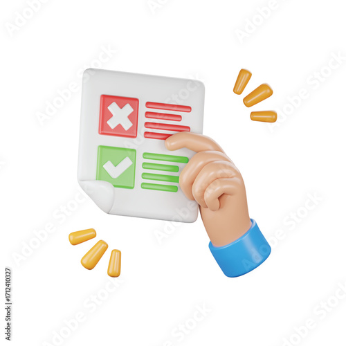 Hand interacting with digital screen displaying information and notifications vector