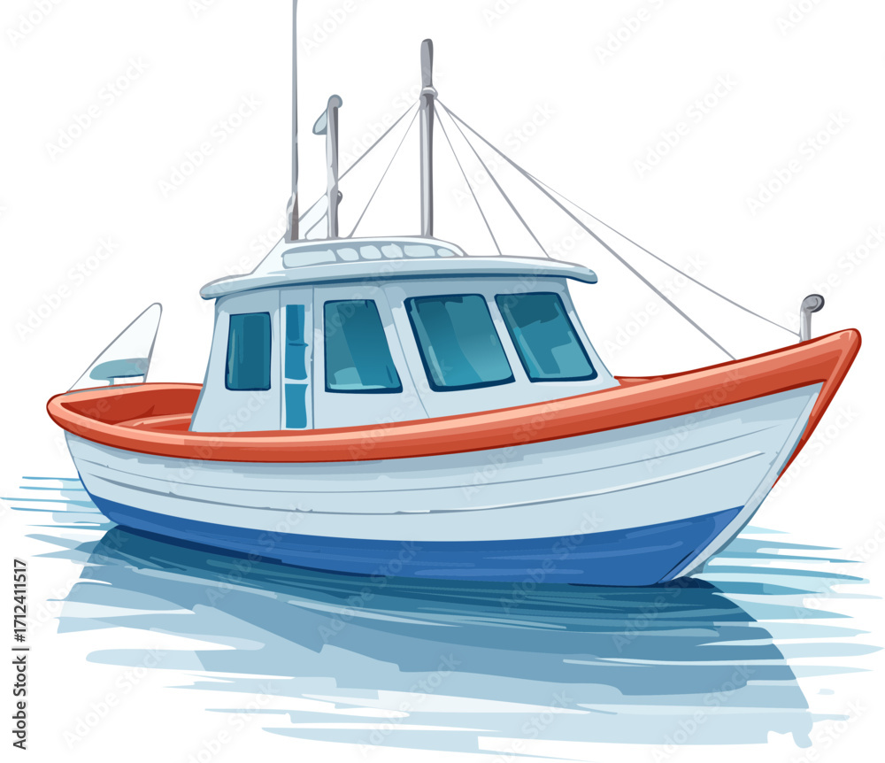 Fototapeta premium boat on the sea