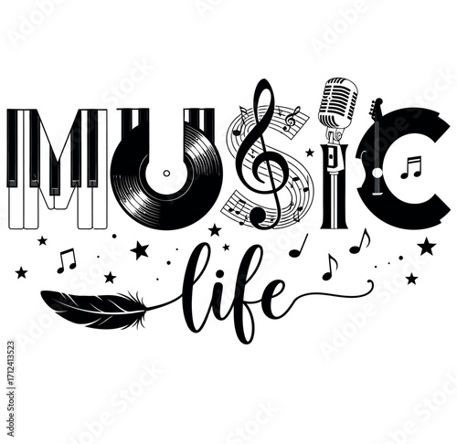music illustration