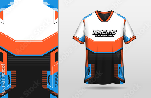 Racing t-shirt sport jersey design