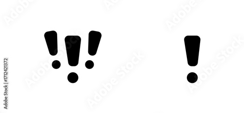 exclamation mark symbol, for warning, caution, danger, alert and important notification transparent png illustration.