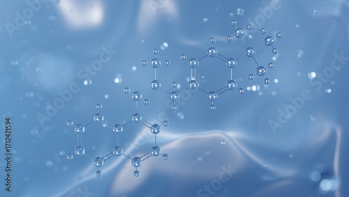 Wallpaper Mural butenafine molecular structure, 3d model molecule, topical antifungal structural chemical formula view from a microscope Torontodigital.ca