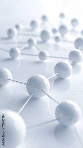 Network of interconnected nodes on a dark surface
