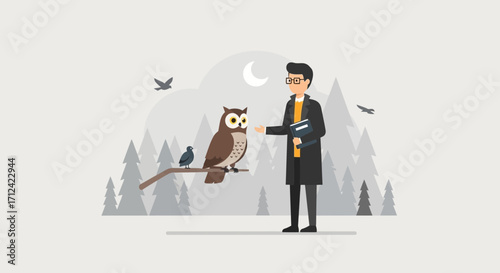 An Intellectual's Interaction With Nature, Connecting With Avian Intelligence And Wisdom