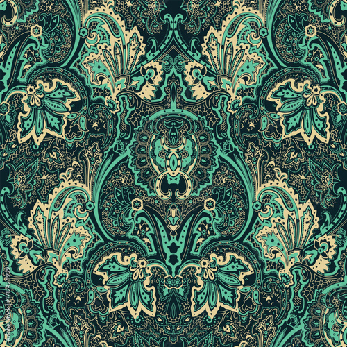 Sogan pattern batik design with classic ornaments and decorations