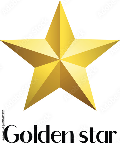 Modern golden star background for glamourous designs
