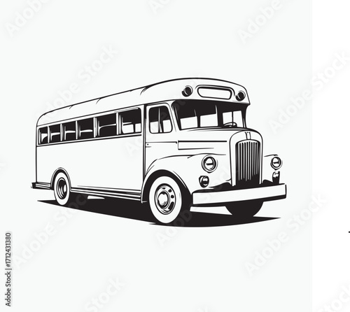 vector illustration of a bus