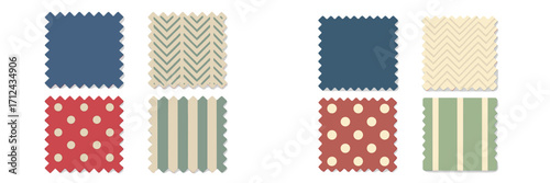 Colorful fabric swatches showcasing various patterns and colors for textile design inspiration in a creative workspace