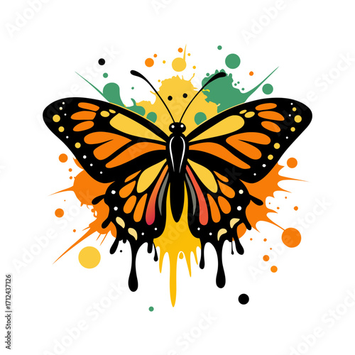 butterfly vector art illustration