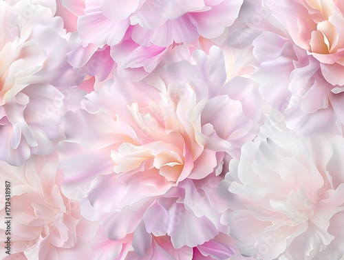 Soft and Delicate Floral Background with Pink and White Petals Creating a Serene and Elegant Atmosphere