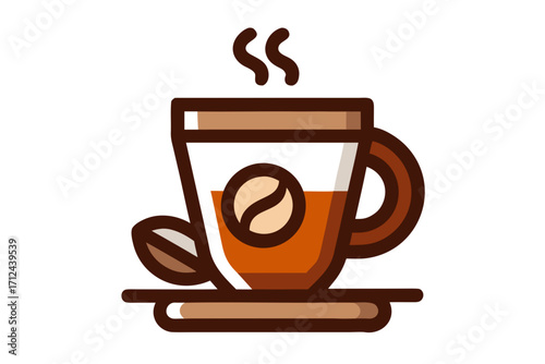 cup of coffee with beans