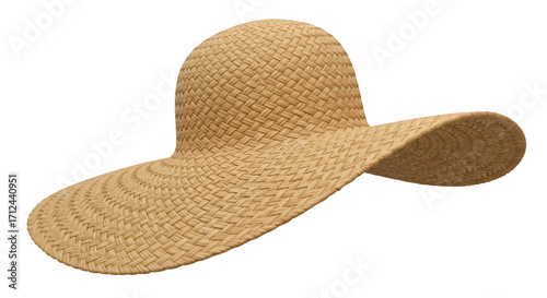 Straw Hat: A stylish and wide-brimmed straw hat, a classic accessory for sun protection and a touch of effortless style.