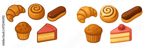 Sweet treats laid out on a table including pastries, cakes, and muffins during a cozy gathering