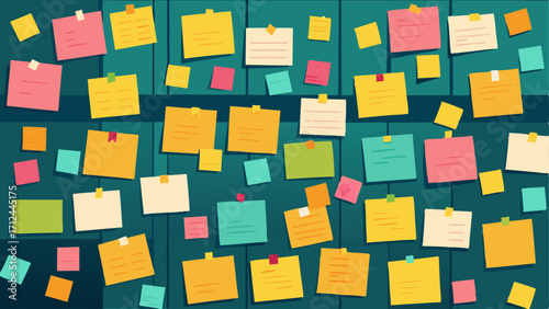 A wall covered in postit notes with ideas and suggestions from patrons for new projects or equipment to be added to the makerspace.