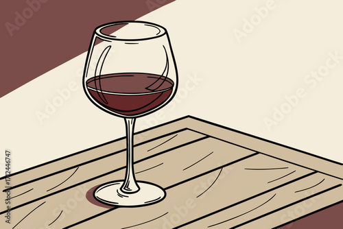 glass of red wine