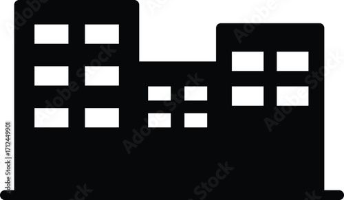 a city building silhouette icon