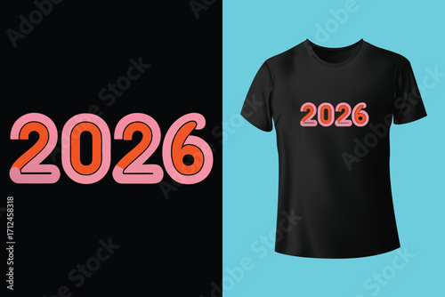 happy new year typography t shirt design for all time , new year t shirt, new year typography