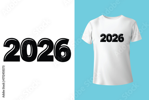 happy new year typography t shirt design for all time , new year t shirt, new year typography