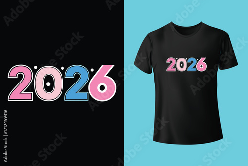 happy new year typography t shirt design for all time , new year t shirt, new year typography