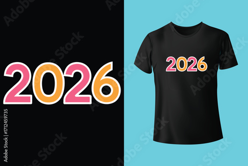 happy new year typography t shirt design for all time , new year t shirt, new year typography