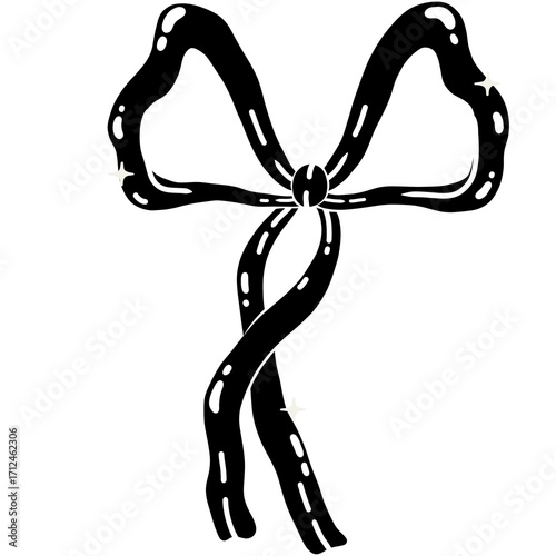 bow on a white background