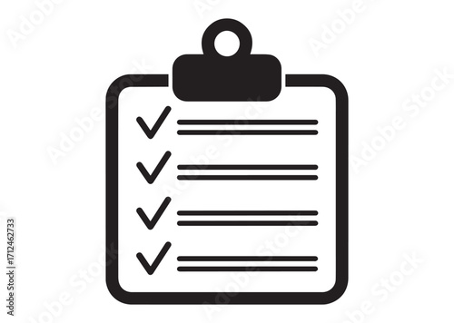 Task list line art vector