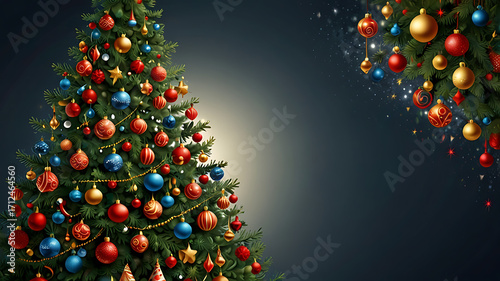 christmas tree made of lights