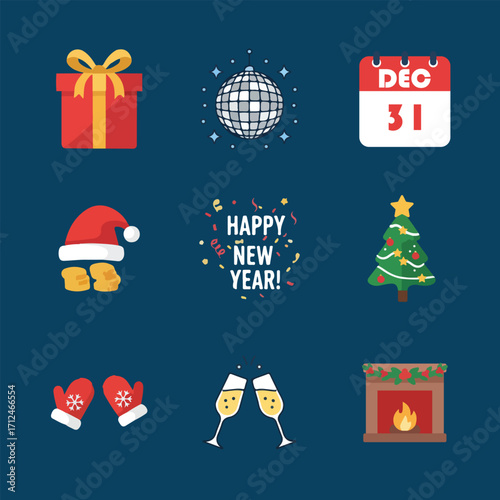 happy 2026 new year asset design resource