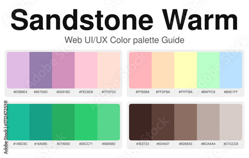 Web UI/UX Color Palette Sandstone Warm
