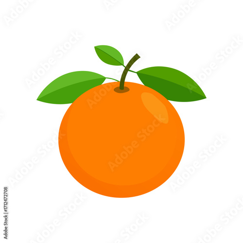Flat orange vector illustration with minimalist style.