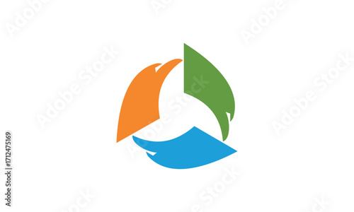 a recycled crow themed graphic image, on a white background. vector graphic base.