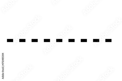 Photography Black dashed line shape for underline, divider, border, separator, and element o