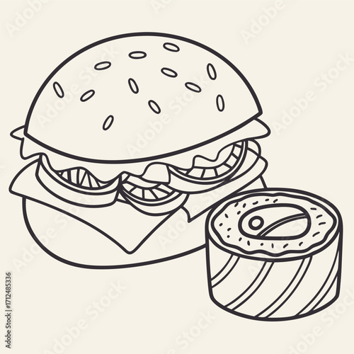 fast food vector illustration