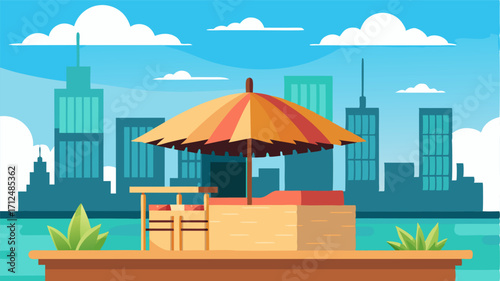 A rooftop tail bar with a rooftop pool where you can take a dip while enjoying the panoramic views of the city.