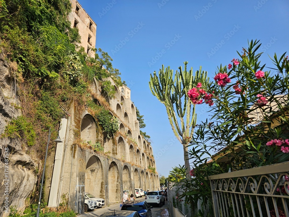 Obraz premium Tropea, Kalabrien, Blick, Panorama, Klippe, Altstadt
