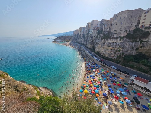 Tropea, Kalabrien, Blick, Panorama, Klippe, Altstadt
