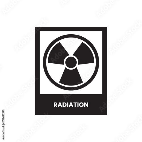 Radiation Hazard in Square Badge