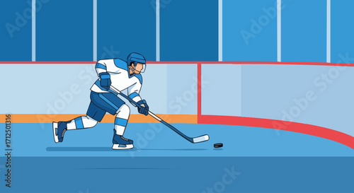 Ice Hockey Player in Action on the Rink 3.