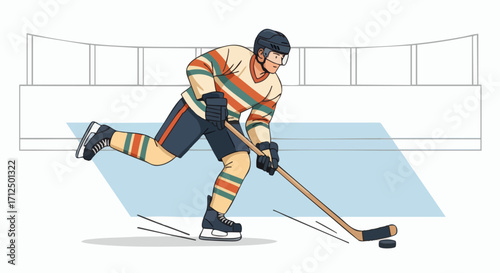 Ice Hockey Player in Action on the Rink 2.