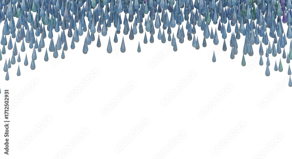 Naklejka premium Abstract Blue Raindrop Pattern