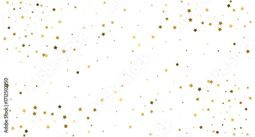 Silver gold stars confetti
