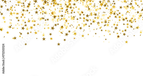Silver gold stars confetti