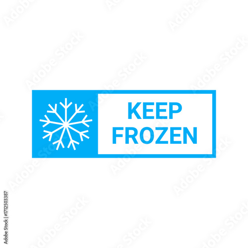 Shipping Box Keep Frozen Label