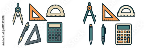 Tools for learning mathematics and geometry used in classrooms and education settings