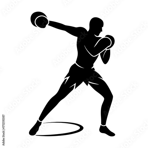 Basketball Player Jump Shot Silhouette Vector Illustration