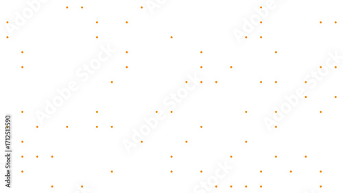 Abstract pattern of small golden dots scattered on a clean white background, suggesting digital data or a starry night.