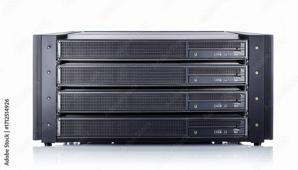 Obraz premium a computer server on a white background