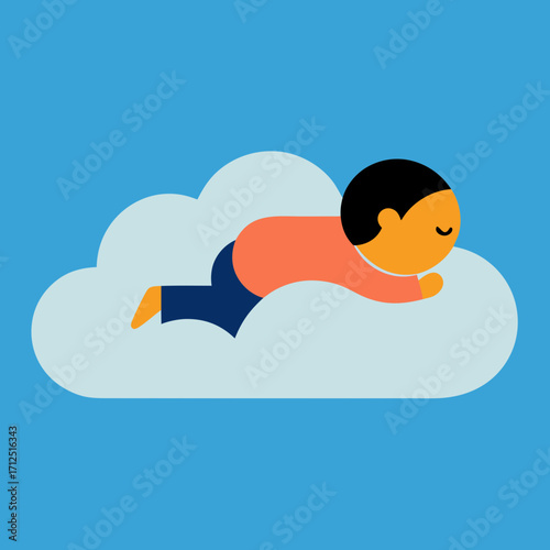 Sleep Schedule Success Illustration of a Person Healthy Routine Concept