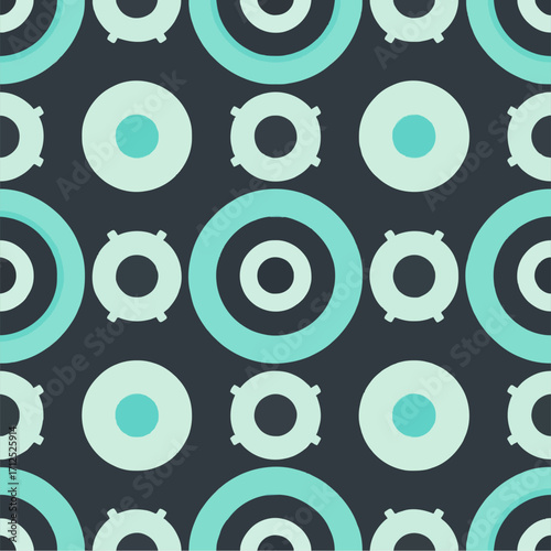 Seamless Minimal Concentric Circles Pattern Vector
