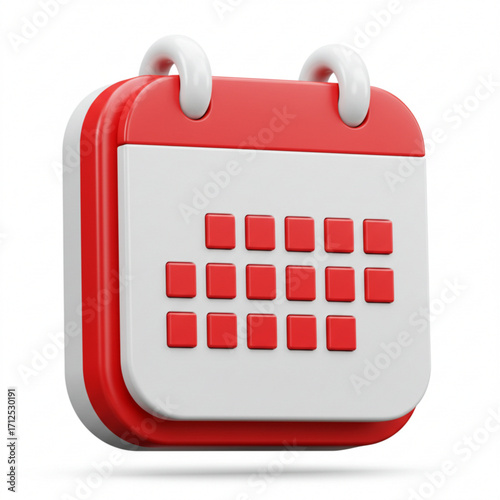 3d illustration of 3d calendar icon